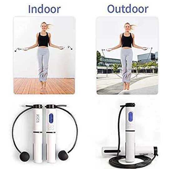 Kica Cordless Speed Jump Rope for Men Women and Kids