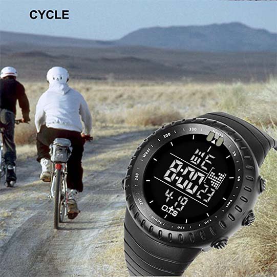 Men's Digital Sports Watch Outdoor Waterproof Tactical Watch with LED Backlight