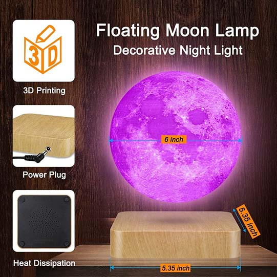 Moon Lamp Magnetic Floating 16 colors