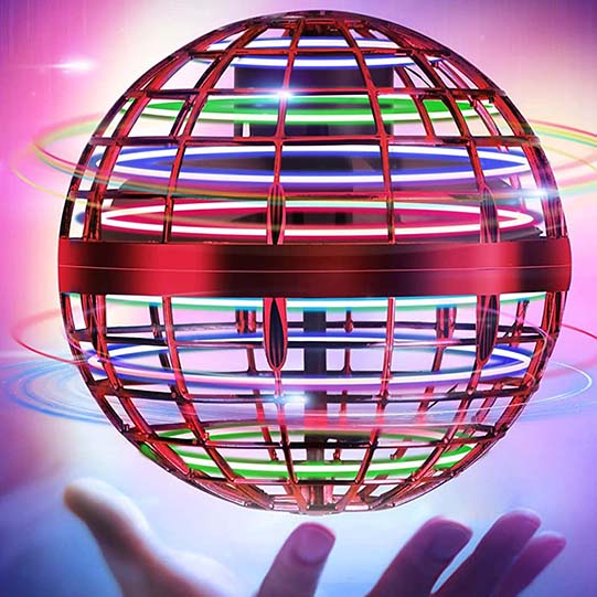 Magic Flying Orb Ball Toy With Lights Cool Stuff Gadgets Toy For Boys And Girls Hover Mini Drones For Kids Fidget Flying Spinner