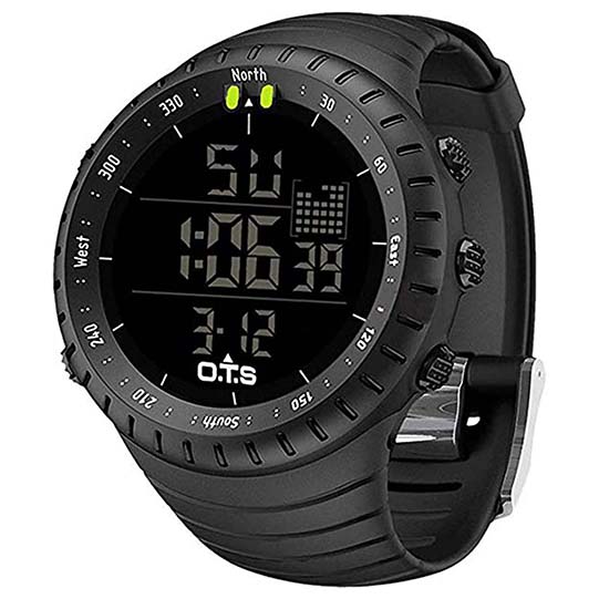 Men's Digital Sports Watch Outdoor Waterproof Tactical Watch with LED Backlight