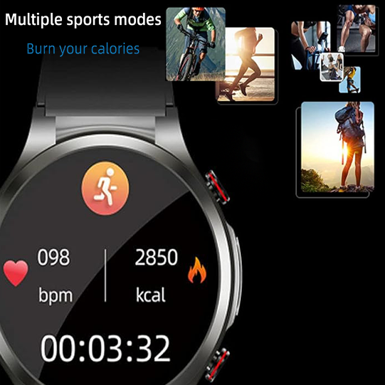 Ultimate Health Guardian: ECG Smart Watch with Blood Sugar Monitoring, PPG Fitness Tracker, and Multi-Sport Modes