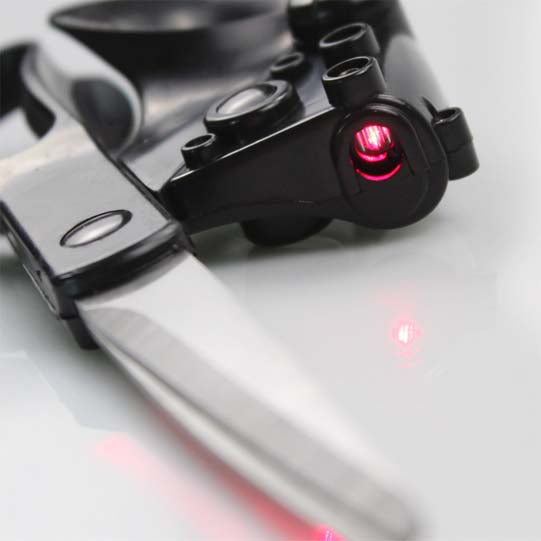Laser Guided Fabric Scissors Trimmer Sewing Cut Straight Fast Paper Craft For Home