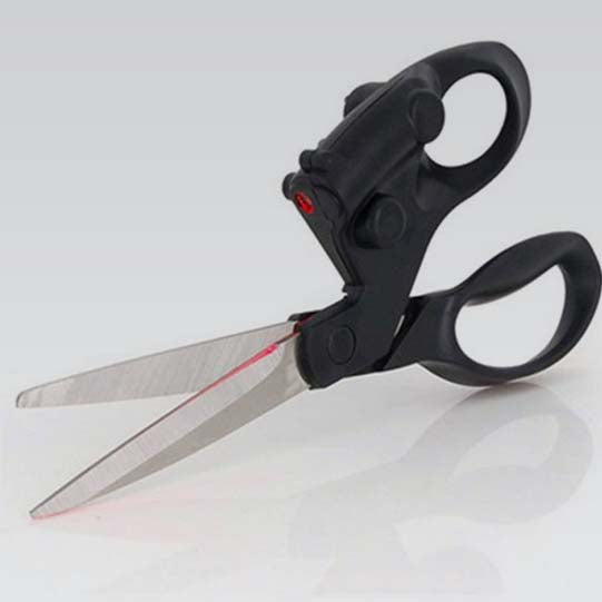Laser Guided Fabric Scissors Trimmer Sewing Cut Straight Fast Paper Craft For Home