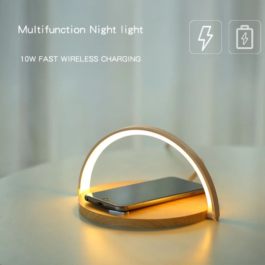 Fast Qi Wireless Charger Table Lamp