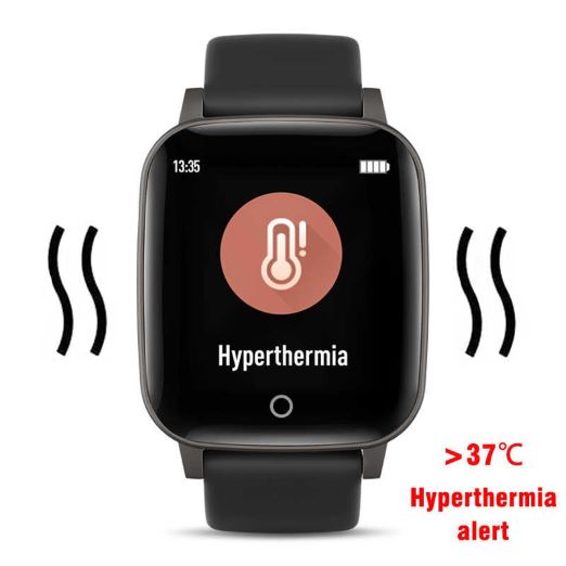 North Edge Smart Watch Men Body Temperature
