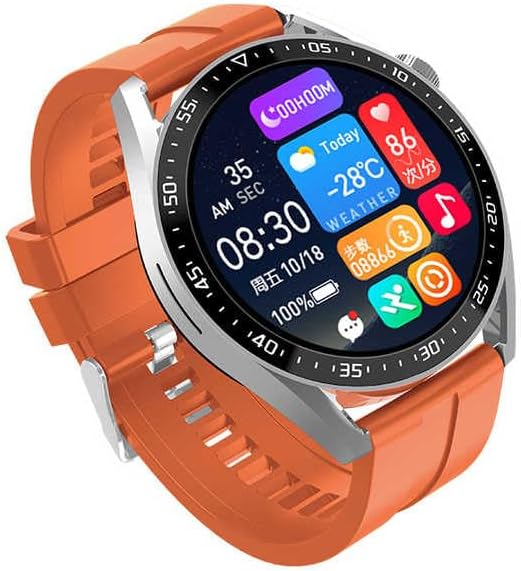 Smart Watch With Always on Display Voice Assistant NFC GPS Fitness Tracker Inteligent Bracelet Sports Smartwatch Bussiness Card QR Code and Lock System HW23 Pro EC33 AMAX PRO 3 (Silver Green))