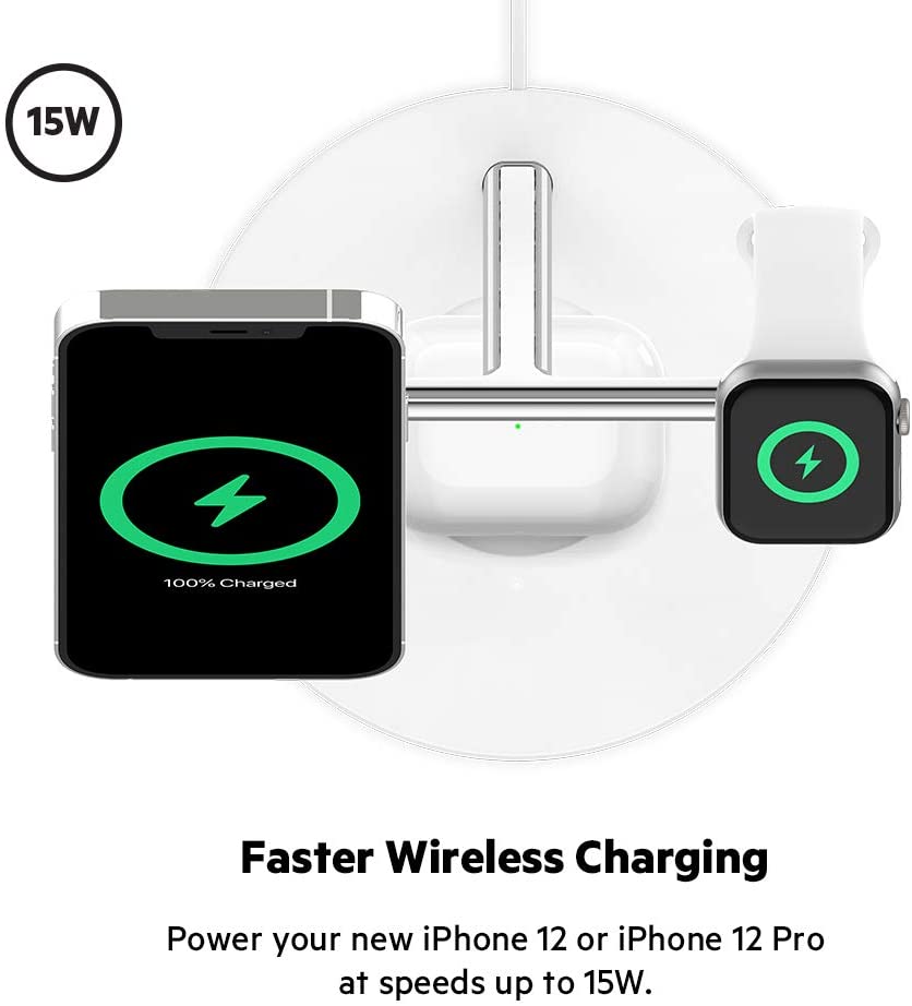 Belkin 15W MagSafe 3-in-1 Fast Wireless Charger