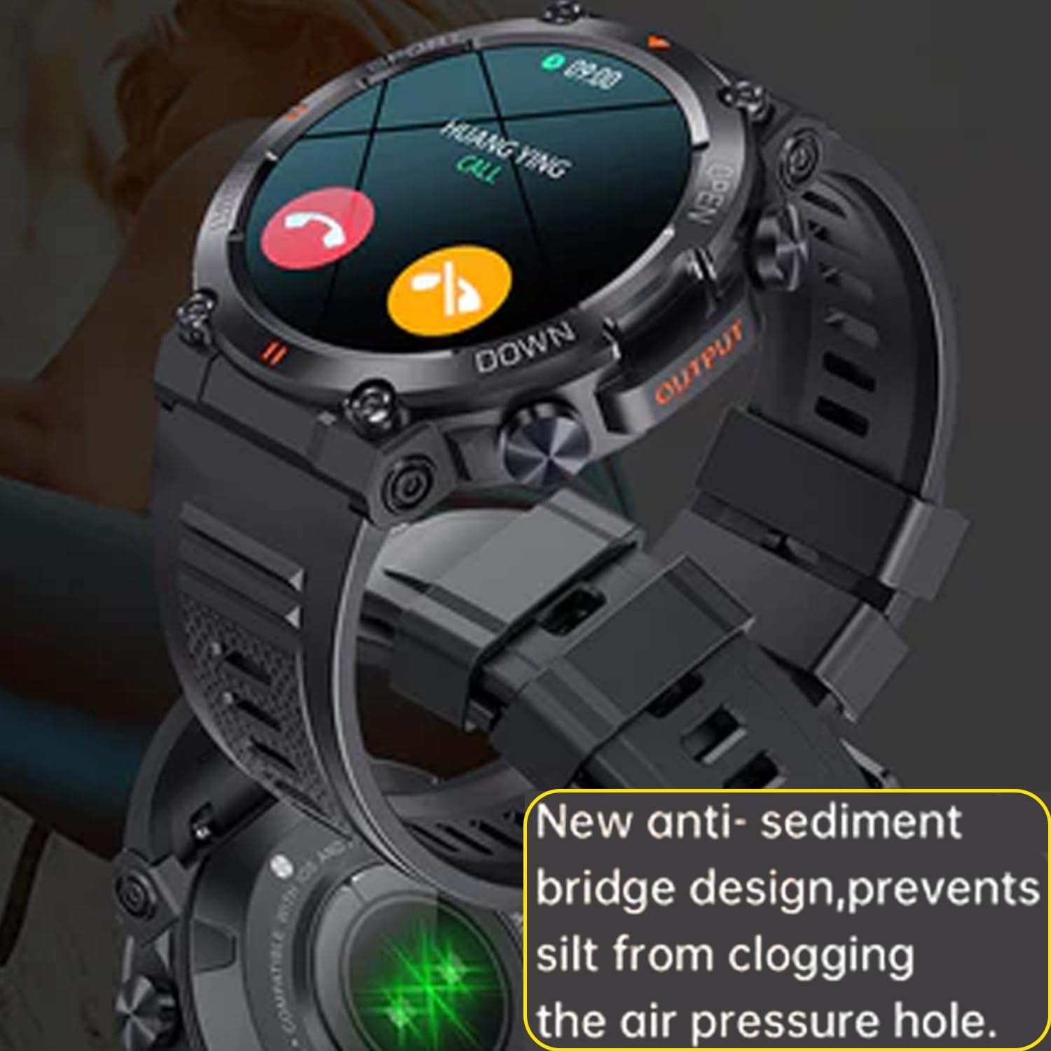 Military Smartwatch touchscreen for Men 1.39