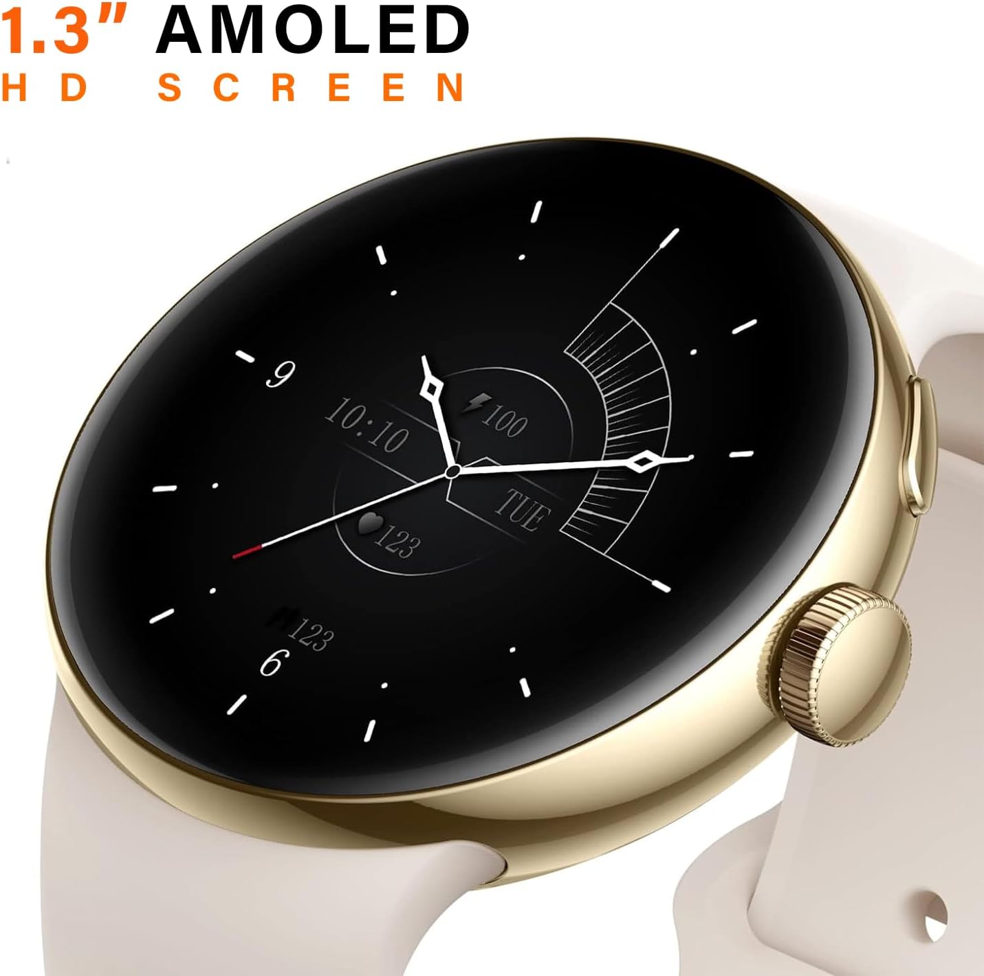 Touchscreen AMOLED Always-on Display Screen Size 1.3
