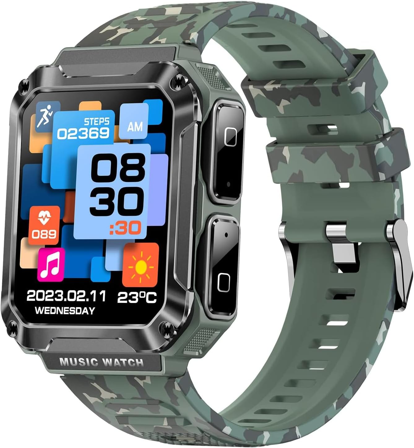 3-in-1 T93 Smart Watch with 1.96
