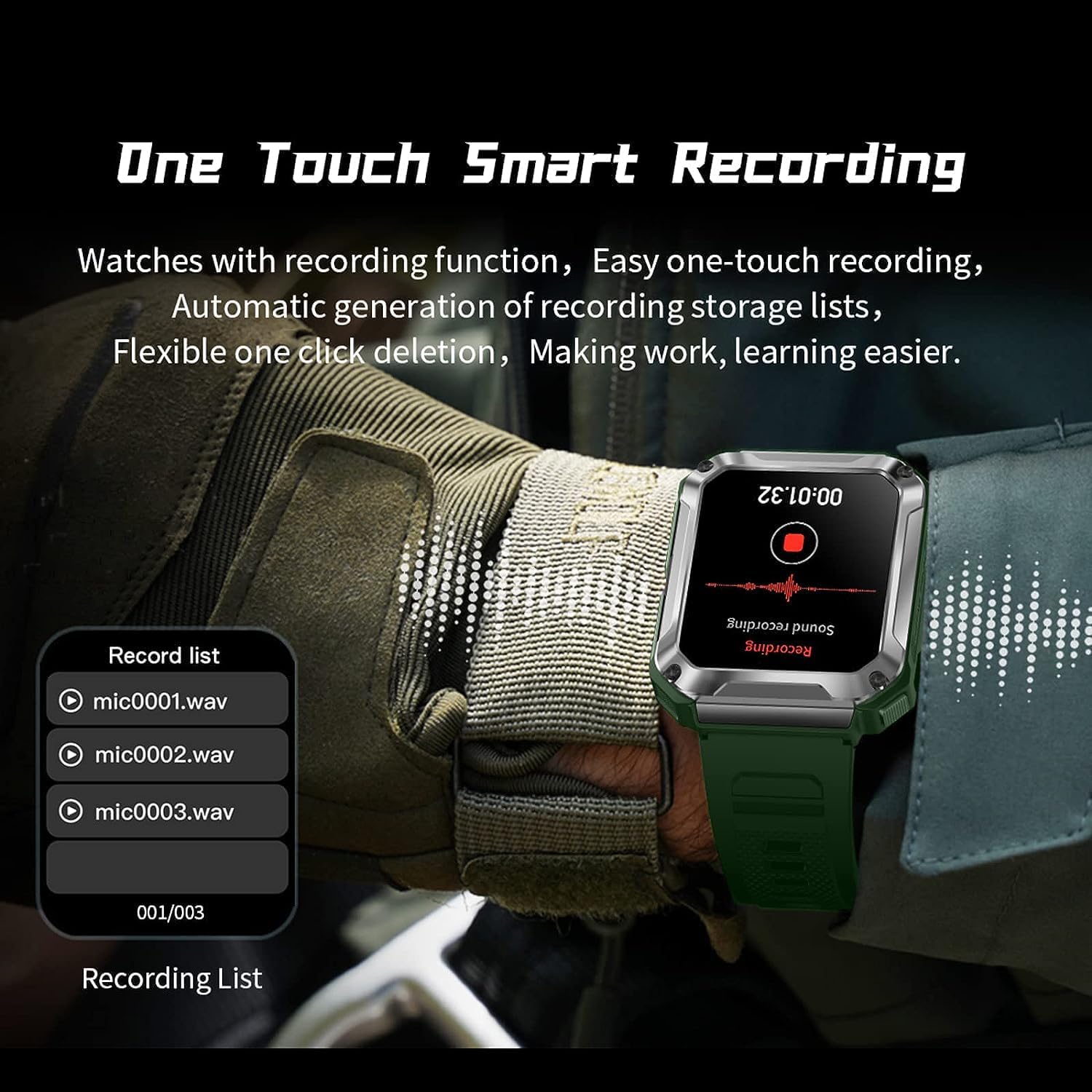 3-in-1 T93 Smart Watch with 1.96