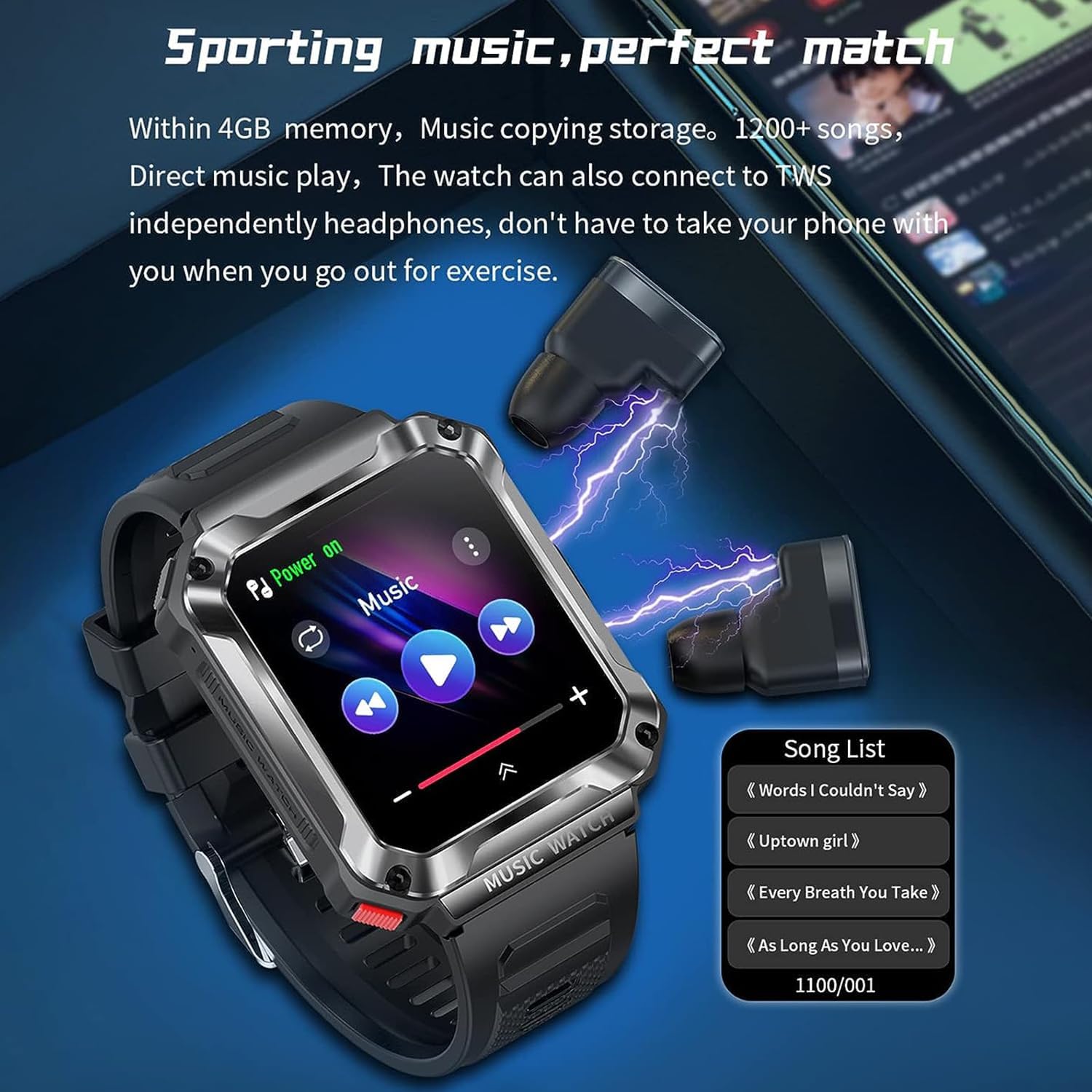 3-in-1 T93 Smart Watch with 1.96