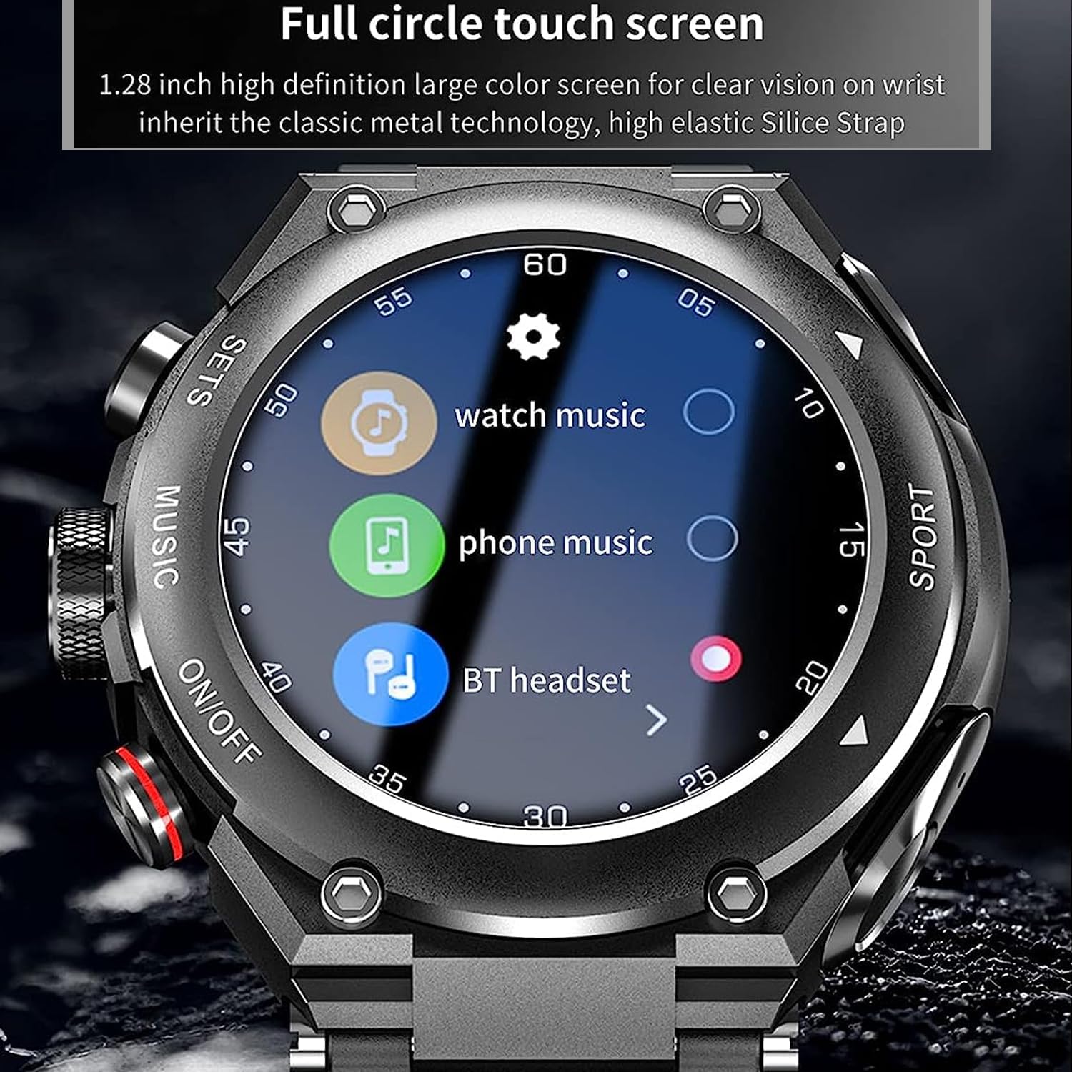 2 in 1 Smart Watch with Earbuds Fitness Tracker Blood Oxygen Heart Rate Monitor Sleep Monitor HD Touch Screen Compatible with iPhone Samsung Android Phones T92 (Black)