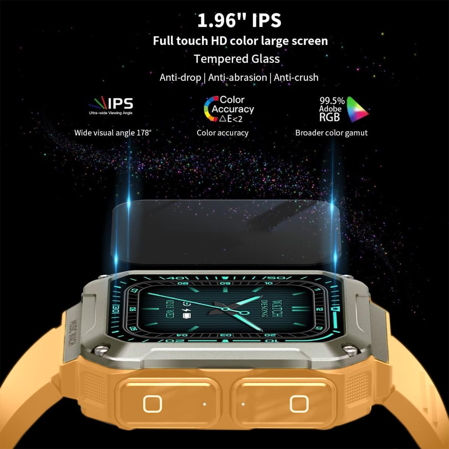 3-in-1 T93 Smart Watch with 1.96