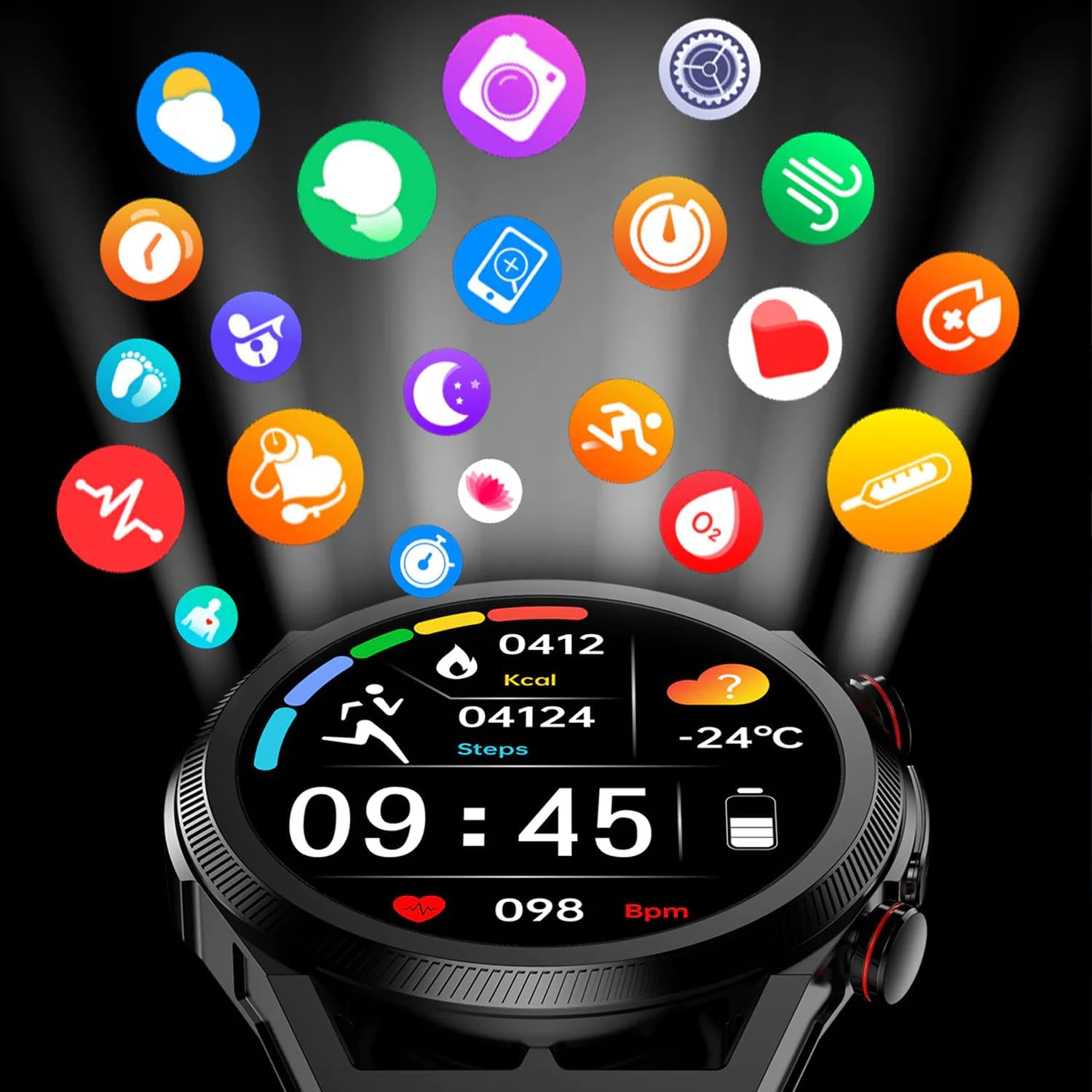 Intelligent ECG Health Tracker Watch HD Screen Real-time Analysis Blood Pressure Body Temperature Waterproof Fitness Monitoring E400 Smart Watch Men Women