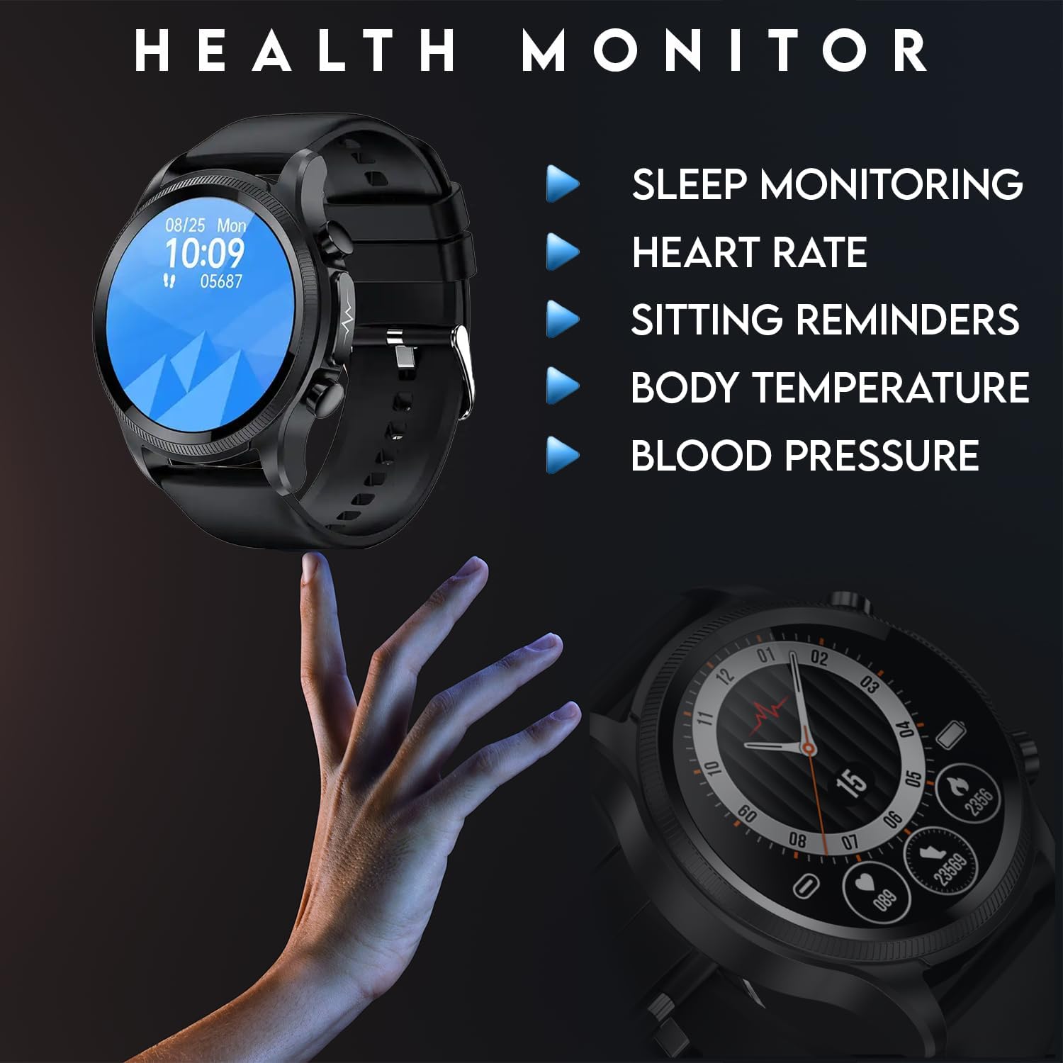 Intelligent ECG Health Tracker Watch HD Screen Real-time Analysis Blood Pressure Body Temperature Waterproof Fitness Monitoring E400 Smart Watch Men Women