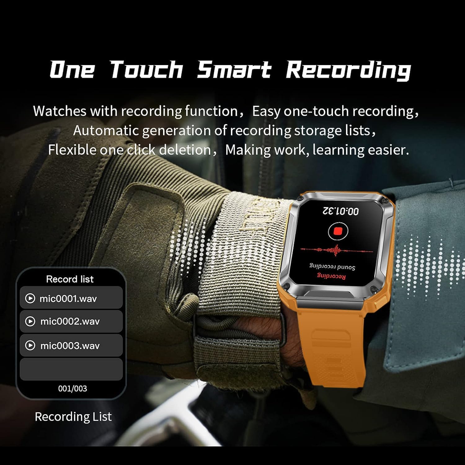 3-in-1 T93 Smart Watch with 1.96