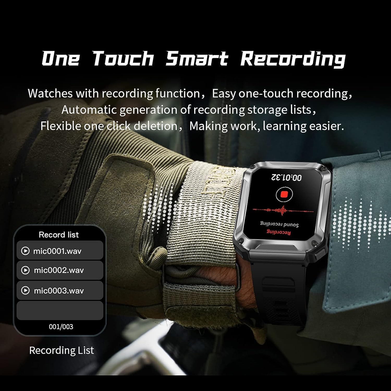 3-in-1 T93 Smart Watch with 1.96