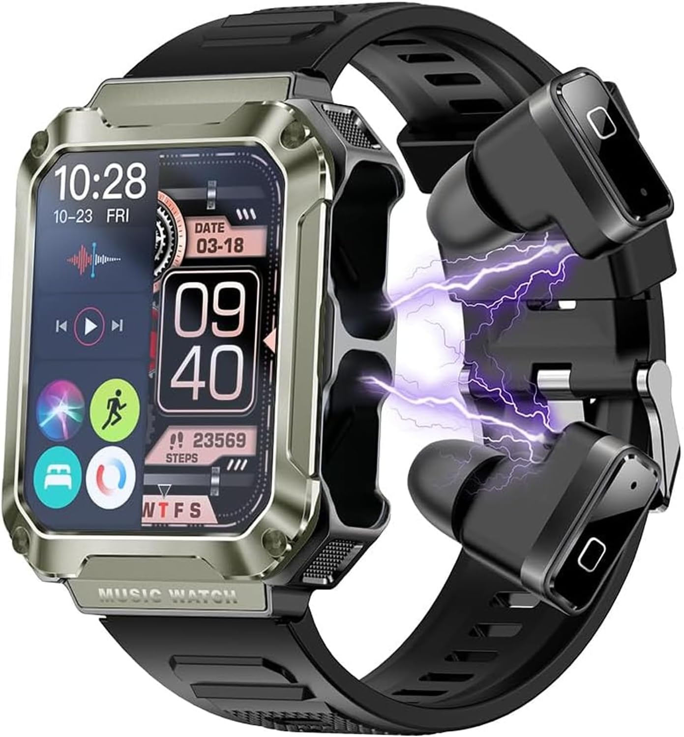 3-in-1 T93 Smart Watch with 1.96