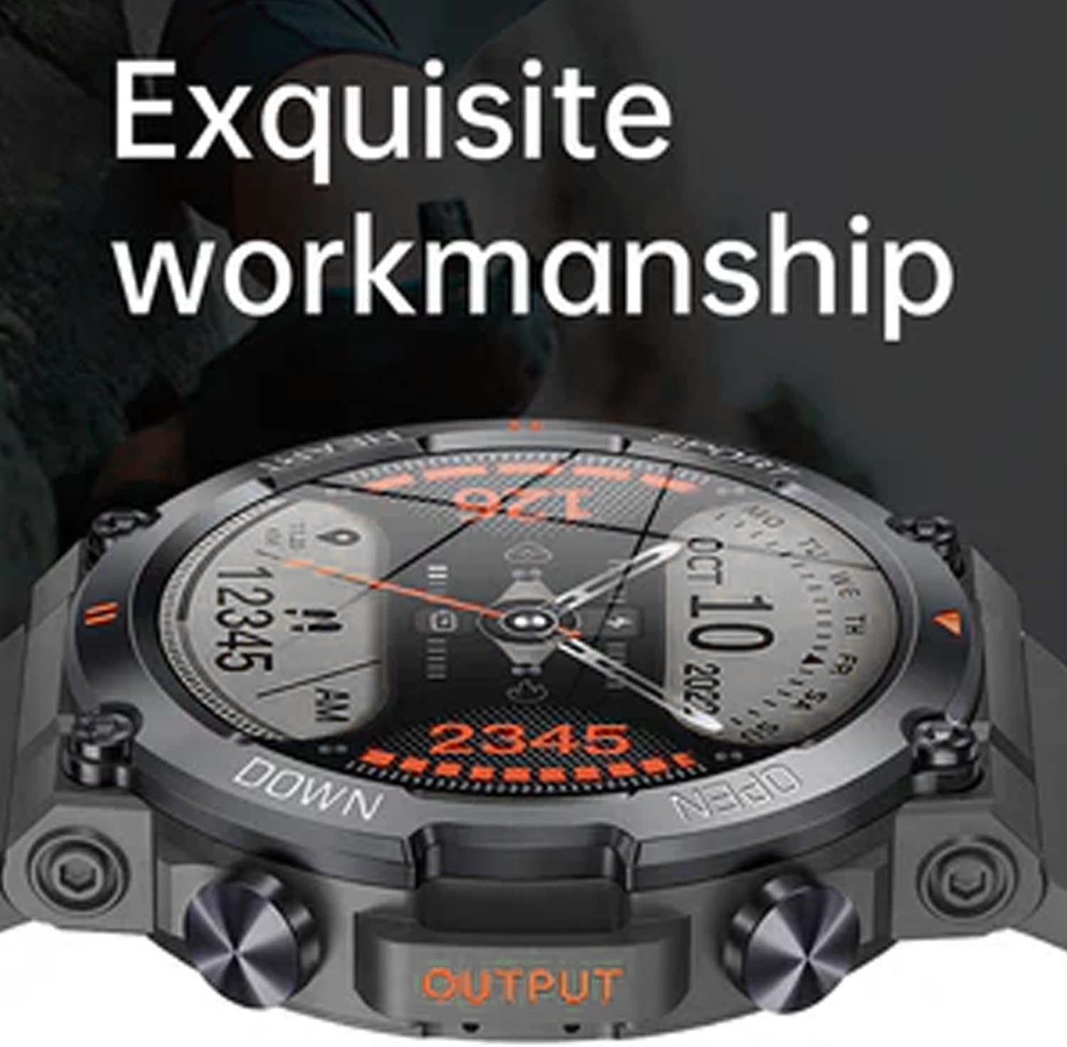 Military Smartwatch touchscreen for Men 1.39