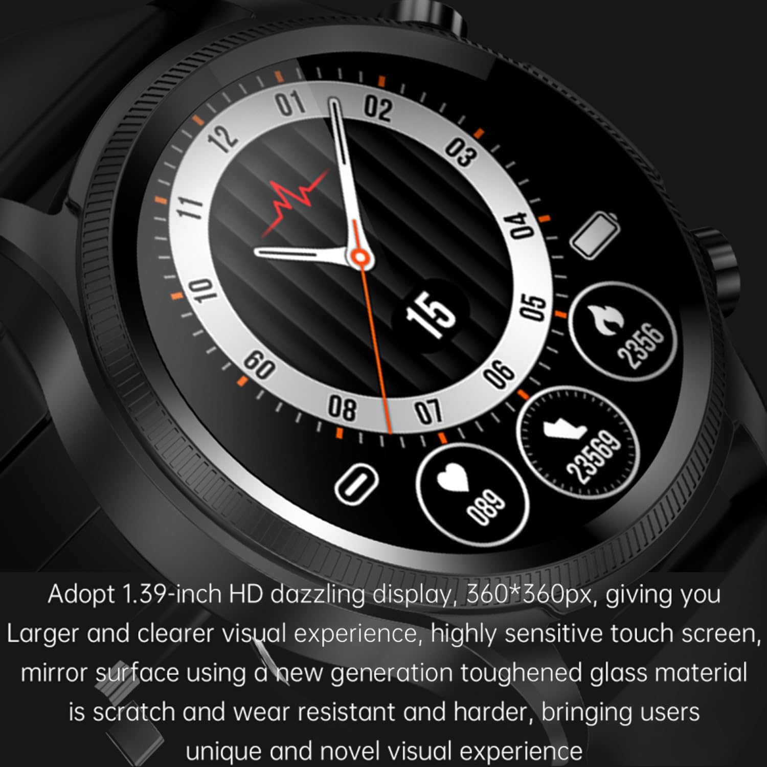 Intelligent ECG Health Tracker Watch HD Screen Real-time Analysis Blood Pressure Body Temperature Waterproof Fitness Monitoring E400 Smart Watch Men Women