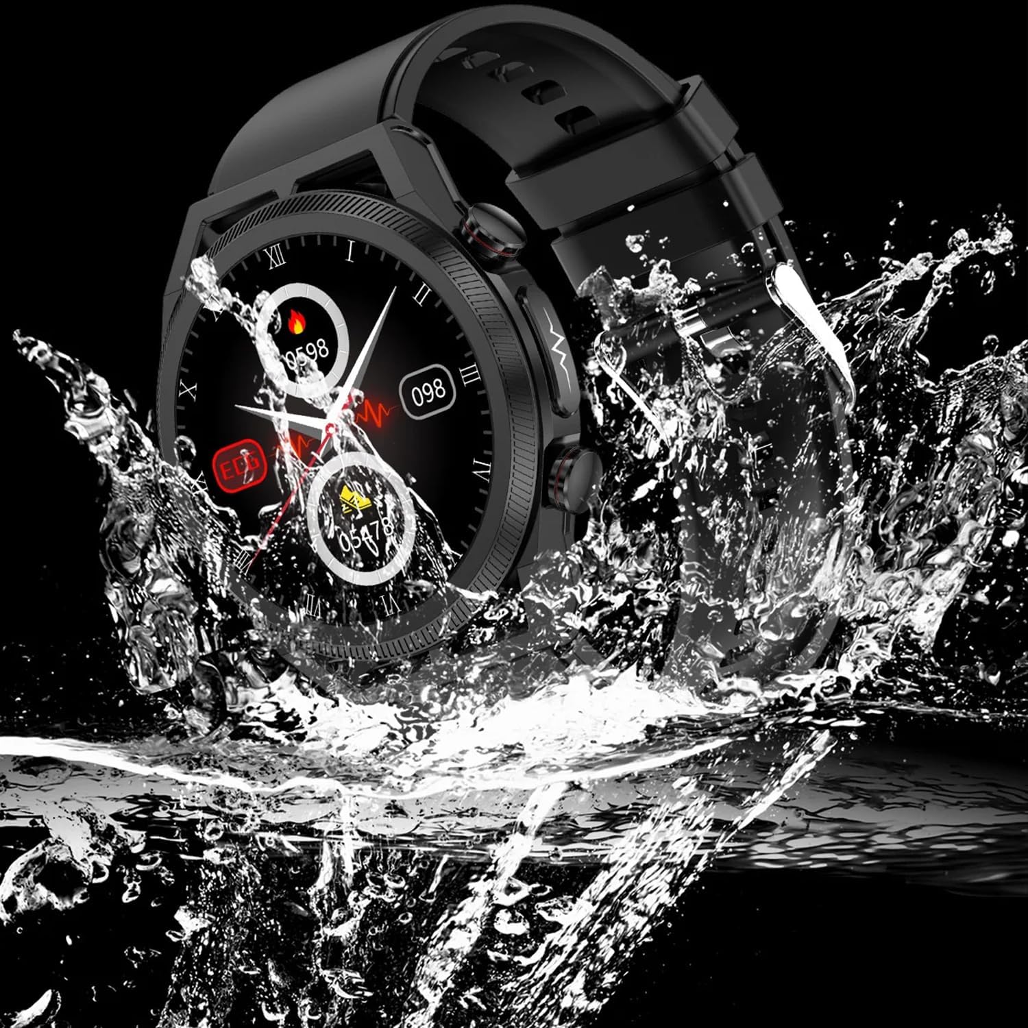 Intelligent ECG Health Tracker Watch HD Screen Real-time Analysis Blood Pressure Body Temperature Waterproof Fitness Monitoring E400 Smart Watch Men Women