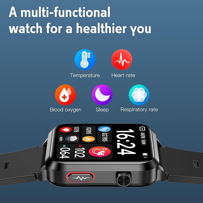 Smart Blood Pressure Watch with Airbag Cuff – 1.92