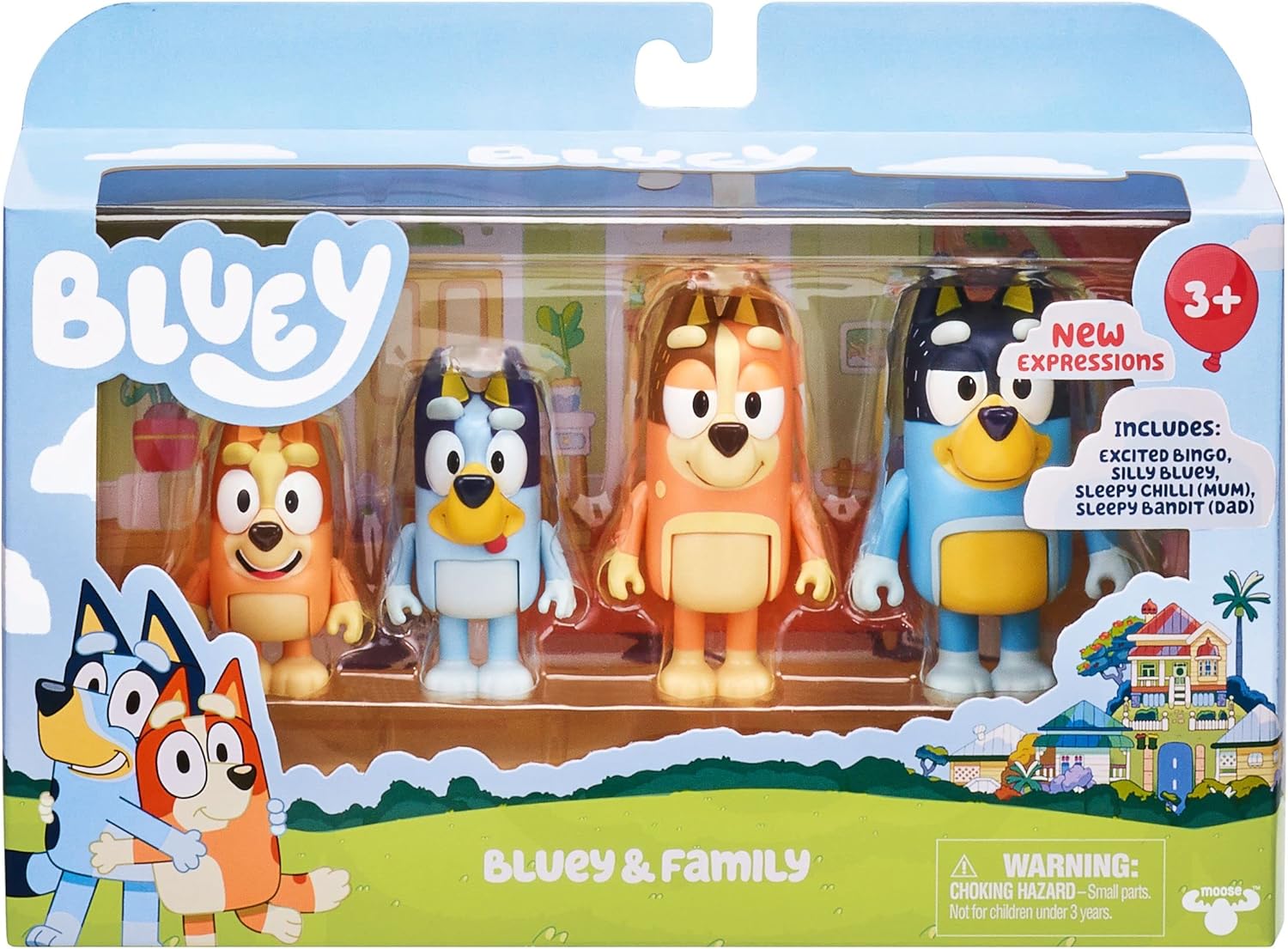 Bluey’s Silly Family Collection – Limited Edition Figure Set (4 Pack)