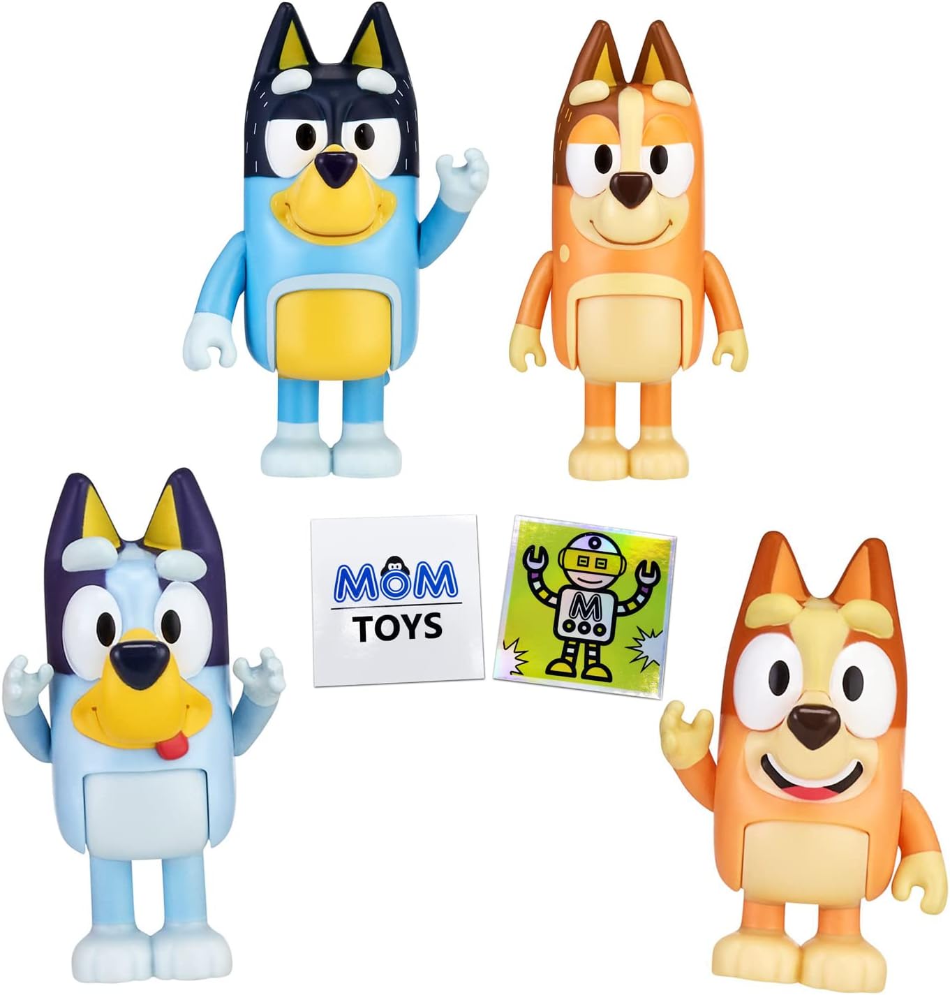 Bluey’s Silly Family Collection – Limited Edition Figure Set (4 Pack)