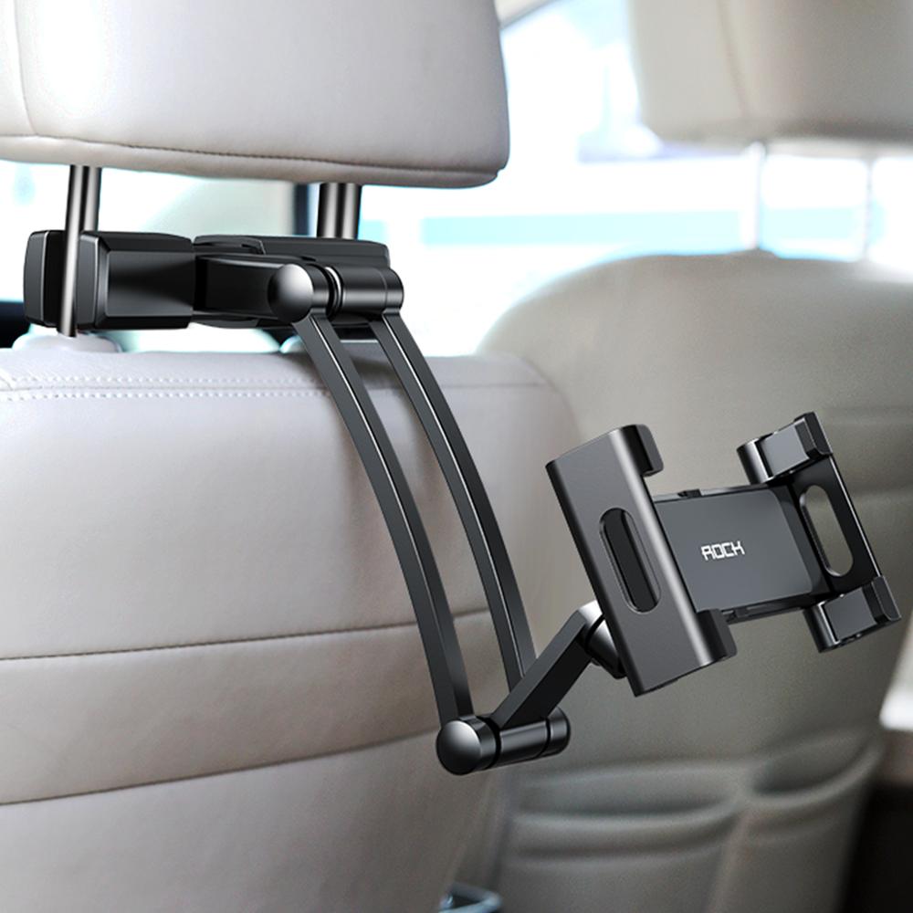 ROCK 360 Degree Universal Cell Mobile Phone Mount Stretchable Car Headrest Back Seat Holder