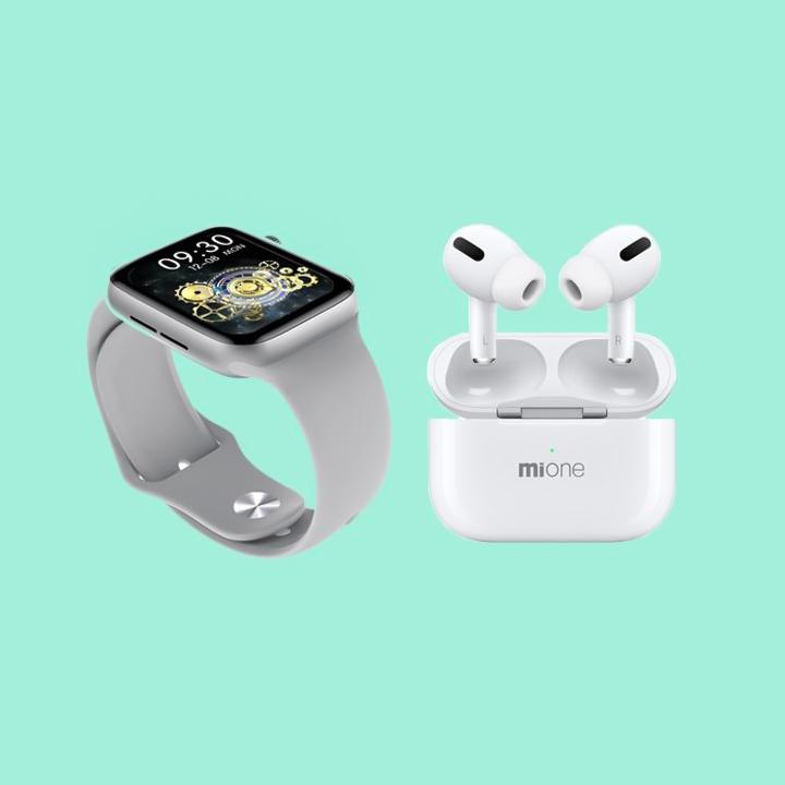 Combo product W8 Smart Watch + Mipod 3 TWS Earphone