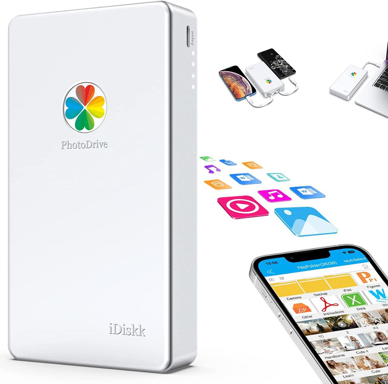 iDiskk 4TB iPad iPhone External Hard Drive