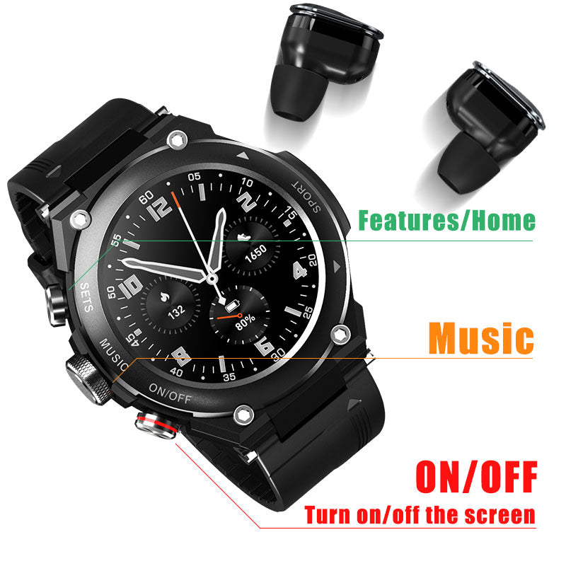 Wireless Ear buds Smart Watch with GPS Tracking
