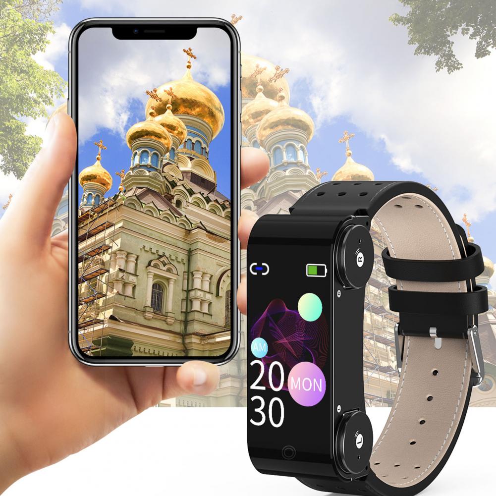 Bluetooth Wireless Earphone with Smart watch Bracelet