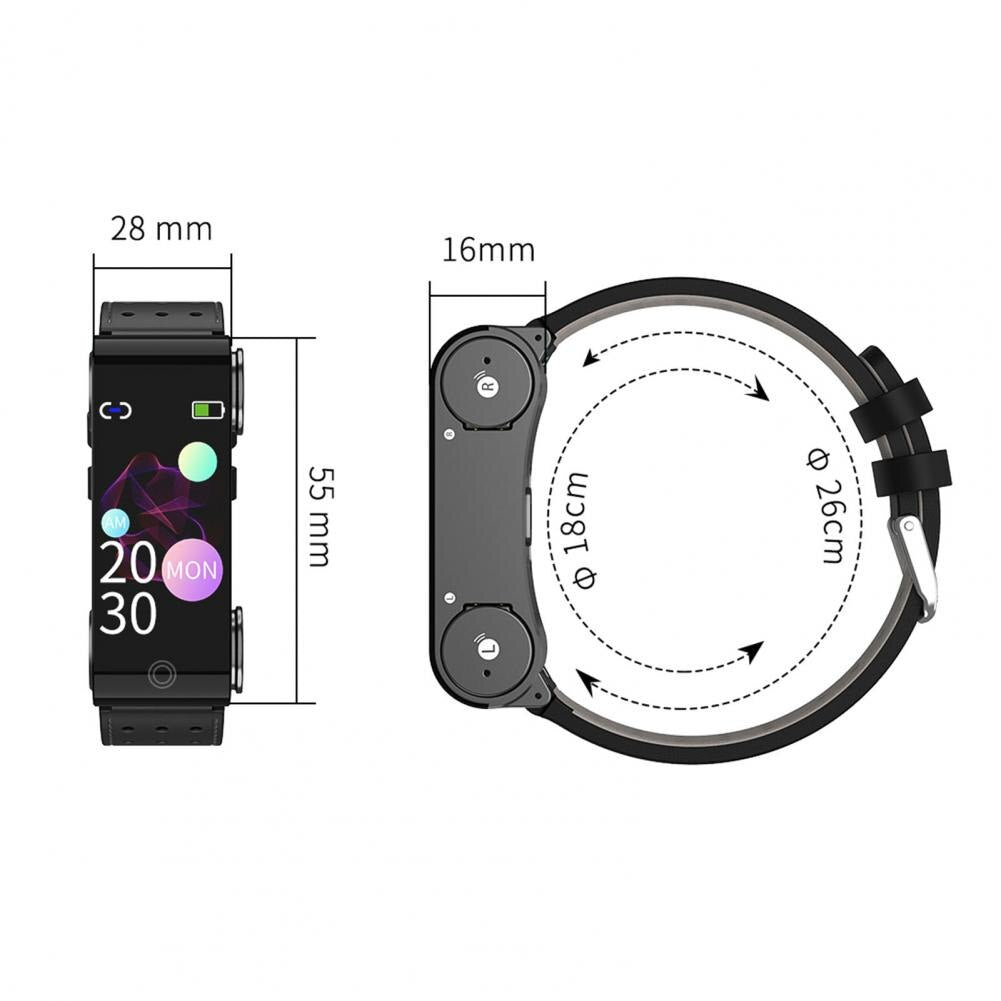 Bluetooth Wireless Earphone with Smart watch Bracelet