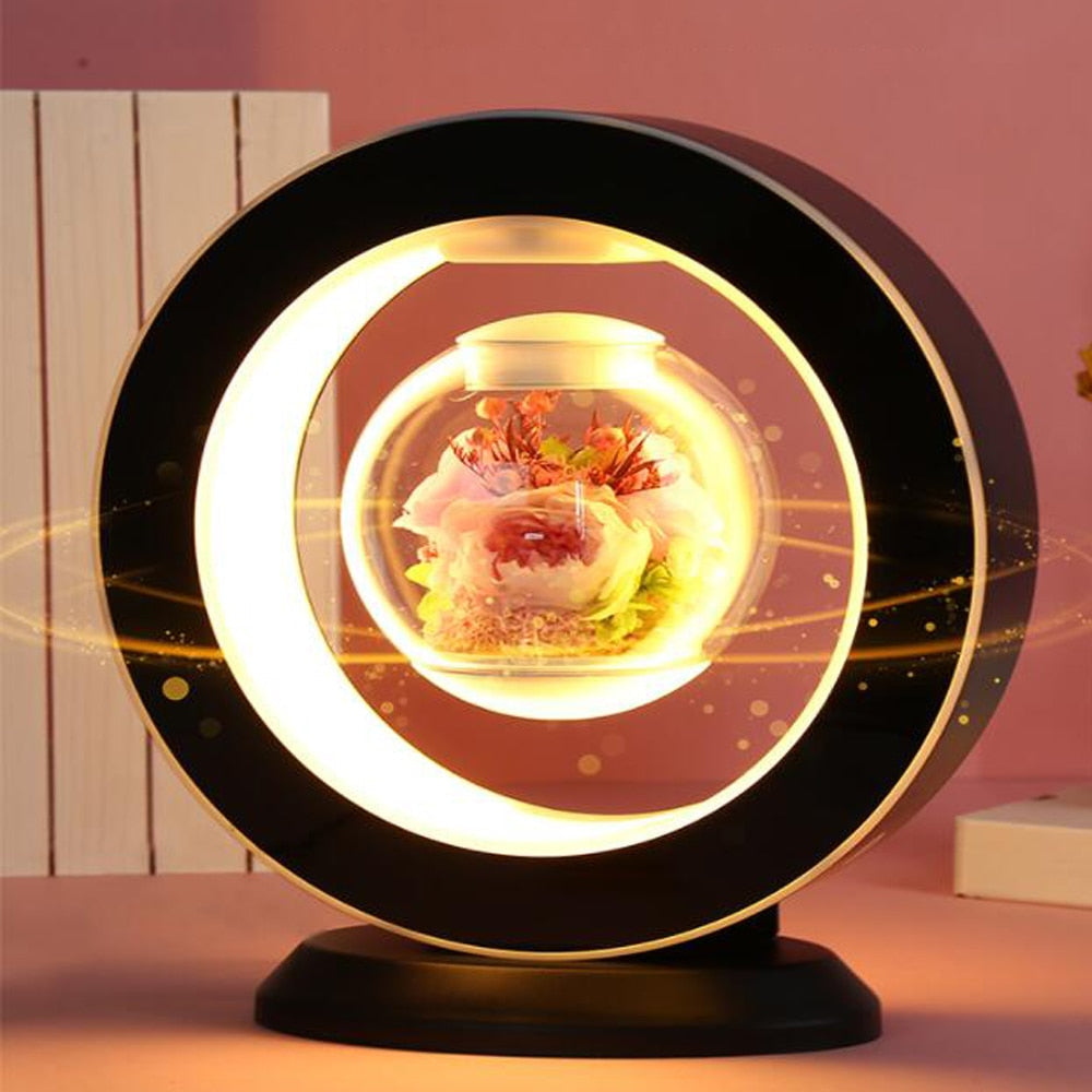 Magnetic Levitation Flower Lamp