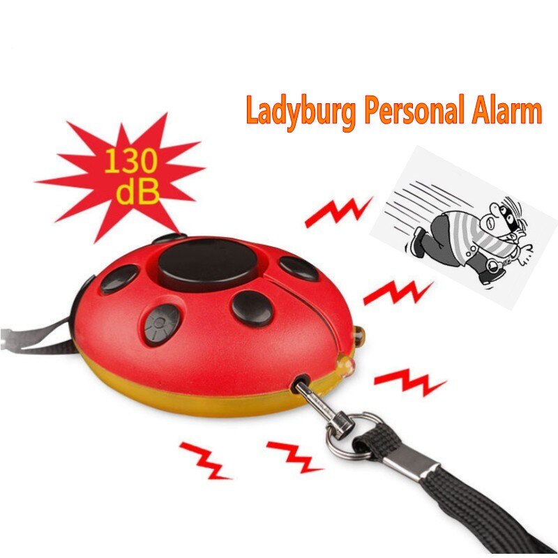Ladybug Self Defense Siren Safety Alarm for Women Keychain