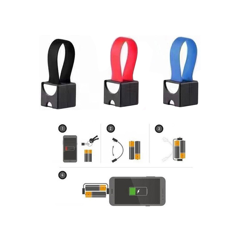 Portable emergency phone charger