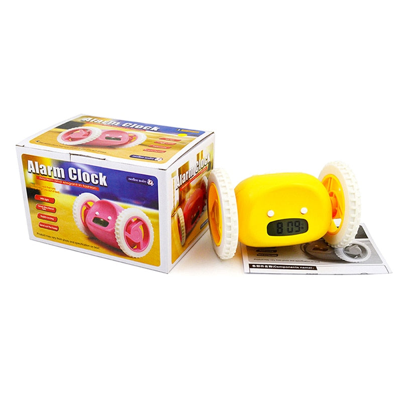 Wheels Alarm Clock with Backlit Extra Loud for Heavy Sleeper