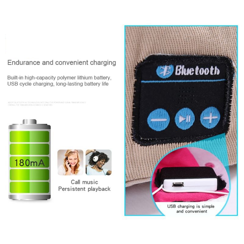 Bluetooth 5.0 Headphones Headset Baseball Cap