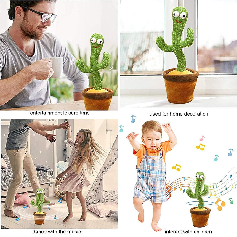 Cute Funny Smart Dancing Cactus Toy