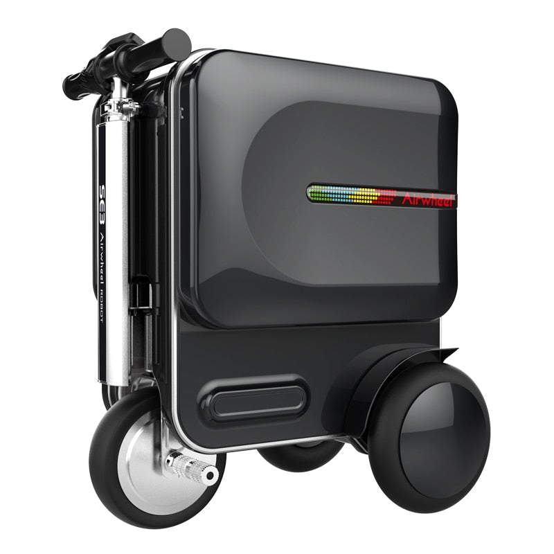 Electric Riding Trolley Travel Suitcase Luxurious Intelligent Carry on Robot Luggage