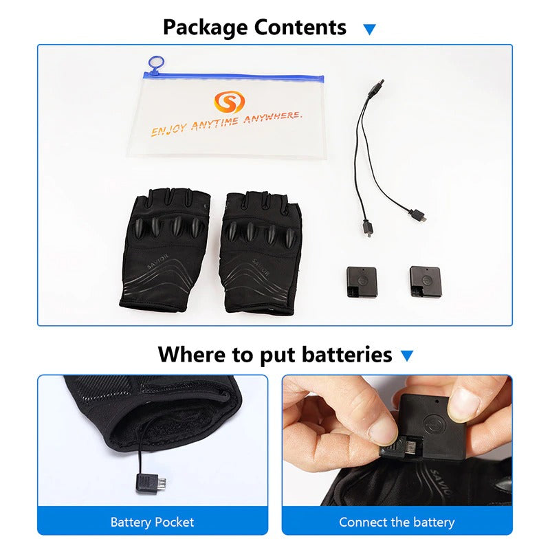 Rechargeable Mountain bike LED Flashlight Cycling Gloves
