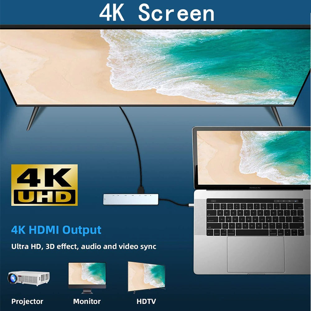 11-in-1 USB C Laptop Docking Station