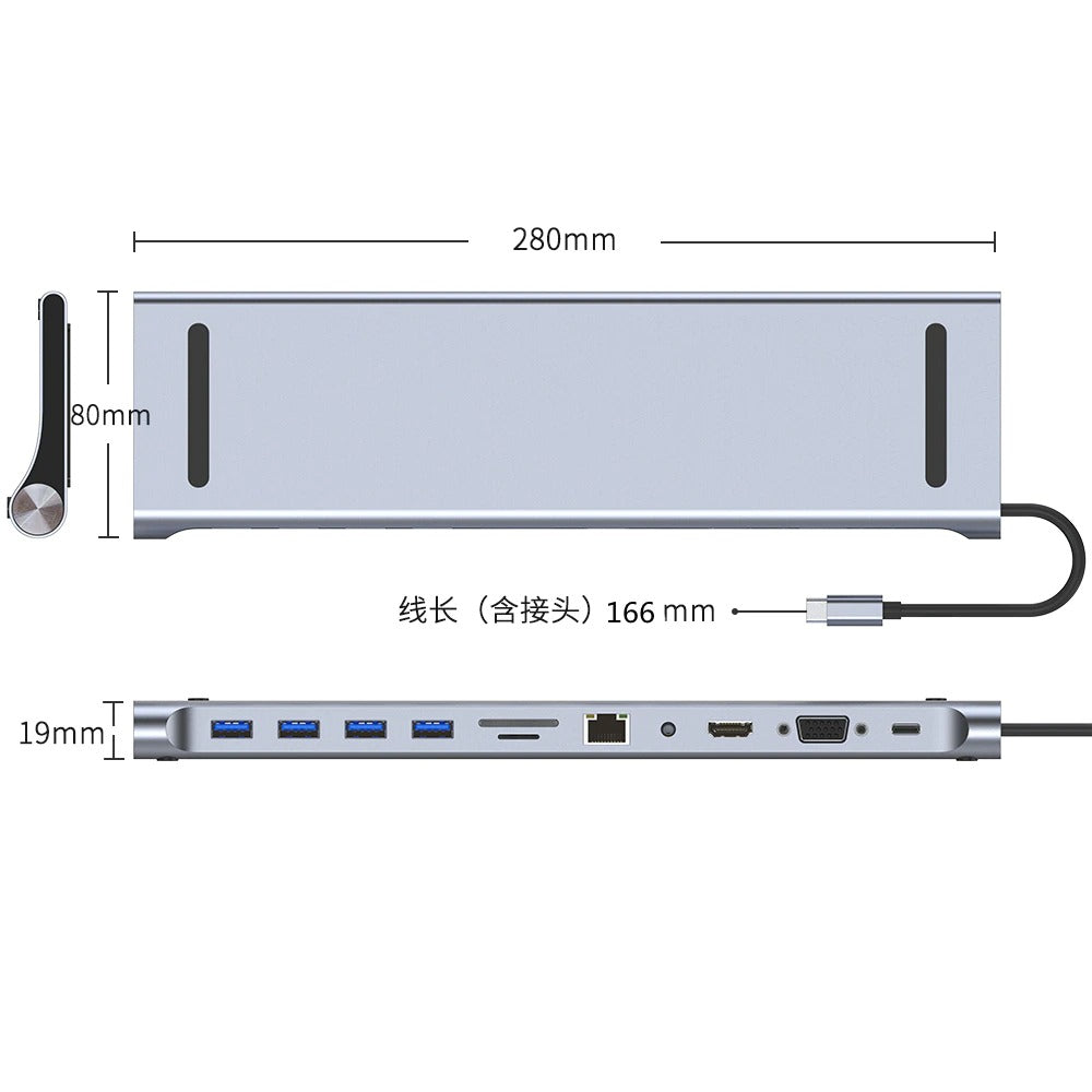 11-in-1 USB C Laptop Docking Station