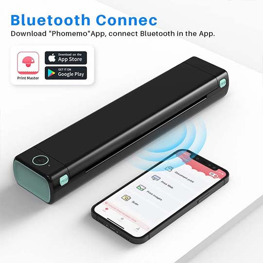 PORTABLE PRINTERS WIRELESS FOR TRAVEL M08F A4THERMAL PRINTER USE FOR MOBILE OFFICE