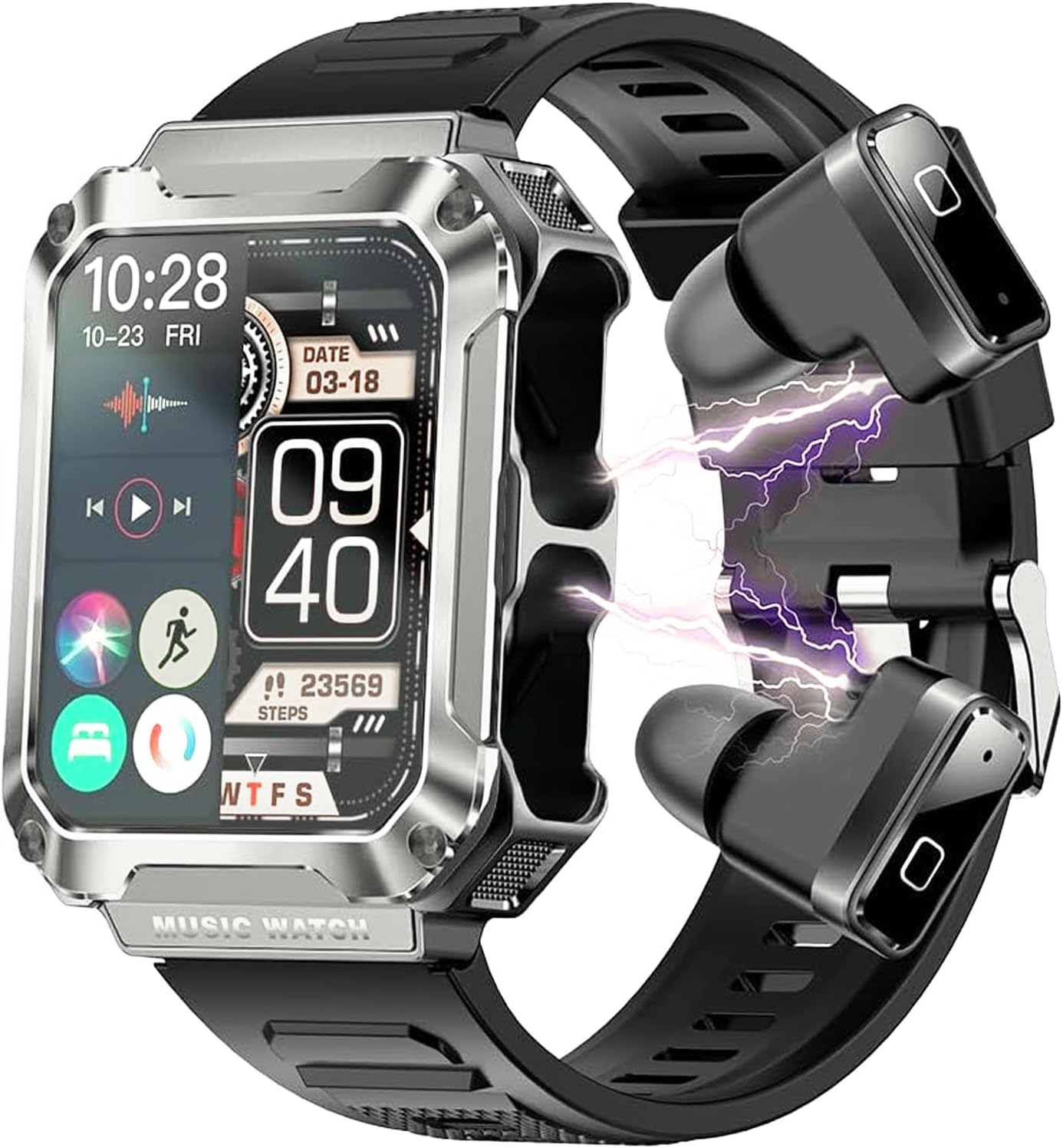 3-in-1 T93 Smart Watch with 1.96