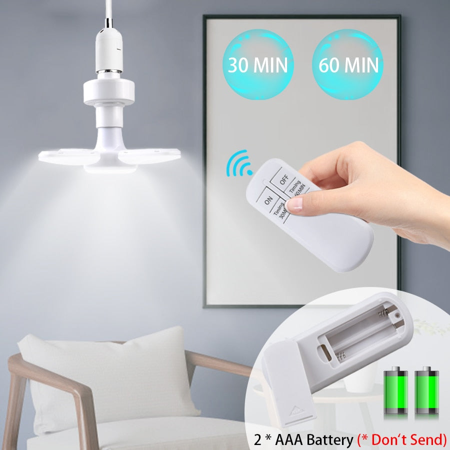 Foldable Fan Blade Led Light Bulb