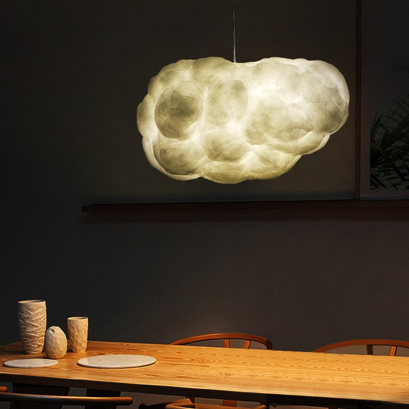 Floating White Clouds Pendant Silk Cloud Lights